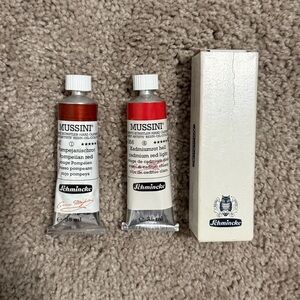 Mussini Schmincke Oil Paints Red Hues Professional Oil Painting New